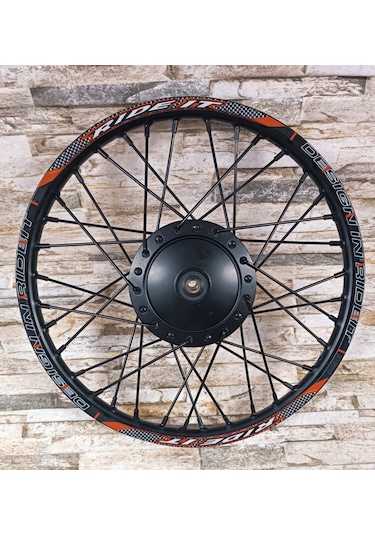 Ride İt Jant Komple Siyah Ön Jant Kampanalı Model 1.20 X 17 '-