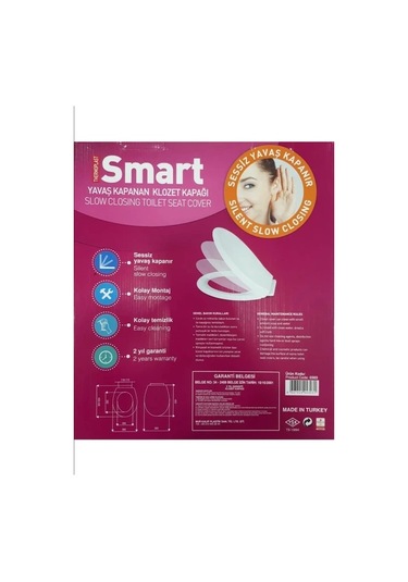 Nkp Smart Yavaş Kapanan Amartisörlü Klozet Kapağı