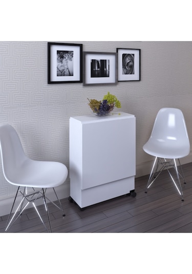 Dekorfim DF01110B Pratik Portatif Katlanır Masa Mutfak ve Yemek Masası