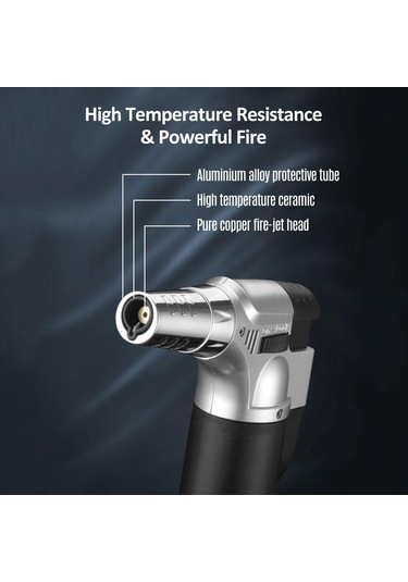 Jms Bütan Meşale Ayarlanabilir Alev Çok Amaçlı Endüstriyel Meşale Kaynak Doldurulabilir Mutfak Meşalesi