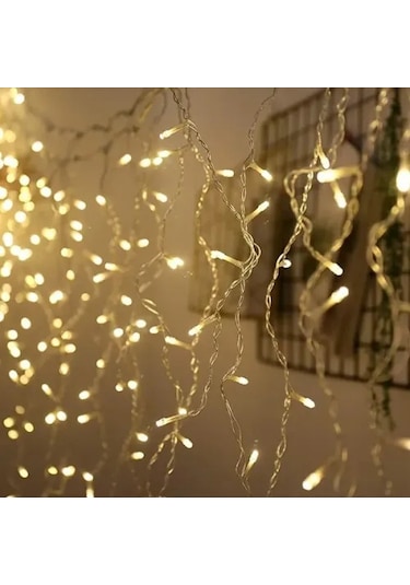 3x3 Metre Sarı Işıklı Perde Led Gün Işığı