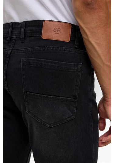 Siyah Slim Denim Pantolon Siyah