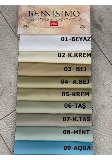 N11 Özel Fon Perde 1.Kalite %100 Karartma Fon Perde 25 Renk Turkuaz