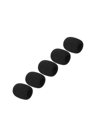 Youmex 5 Adet Siyah Mikrofon Köpük Koruması B Tipi - 40mm Yükseklik, 30mm Dış Çap, 15mm İç Çap - Ses Kalitesini Artırır, Ortam Gürültüsünü Azaltır