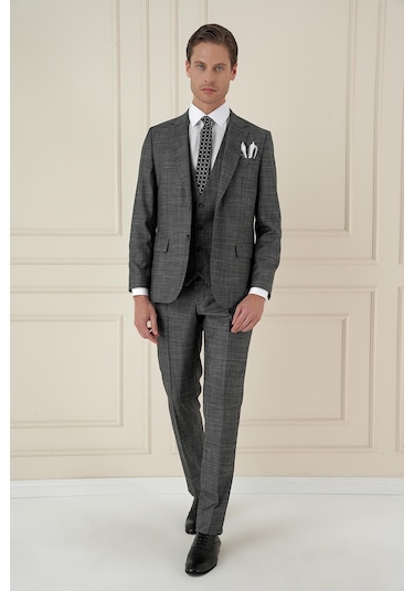 Efor Tk 906 Slim Fit Antrasit Spor Takım Elbise Antrasit