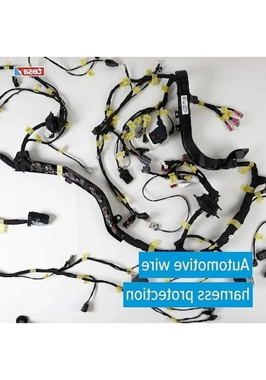 15 M Uzunluk, 19 Mm Genişlikte Yapışkan Kablolama Tezgahı Bez Bant Seti 5 Rulo