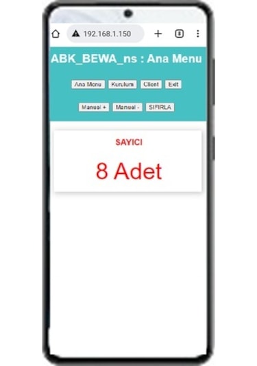 Bewa_Ns 5400 Wi-Fi Erişimli Kablosuz Tek Ekranlı Çuval Sayıcı