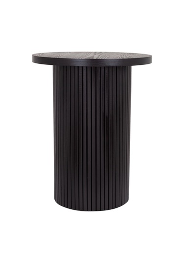 Leonora Bohem Ahşap Yan Sehpa Siyah