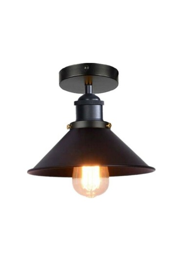 Riolight Metal Siyah Plofonyer Sarkıt Şapka Çapı 28cm Siyah