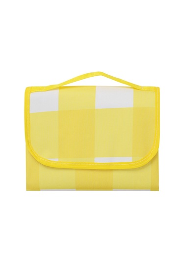 Maiyame Nordik Desenli Kalın Oxford Kumaşlı Katlanabilir, Taşınabilir, Islaklığa Dayanıklı Dış Mekan Piknik Battaniyesi Sarı 150x200 Cm Çok Renkli