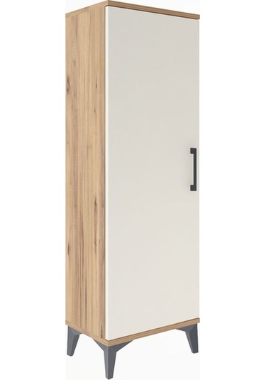 Arges Dolap Tek Kapaklı Tek Askılı 44x30x134 Çam-aytaşı Çam