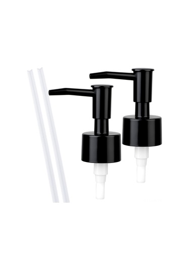 Ximistore9 2 Adet Siyah Sabun Dispenseri Değişim Pompa Kafa - Cam Botlar İçin Uyumlu, Sızıntısız, Ayarlanabilir Boyut, Çok Amaçlı Kullanım Siyah