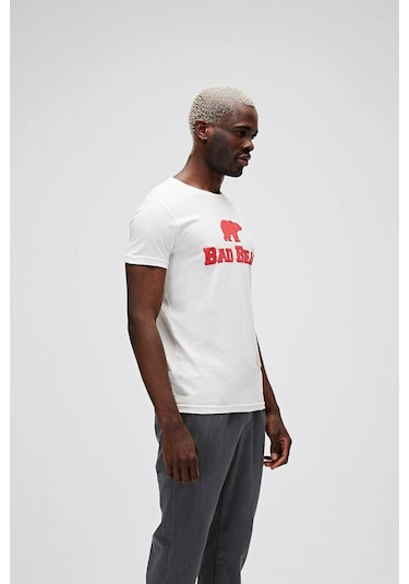 Bad Bear 19.01.07.002 Bad Bear Tee Erkek T-Shirt Beyaz