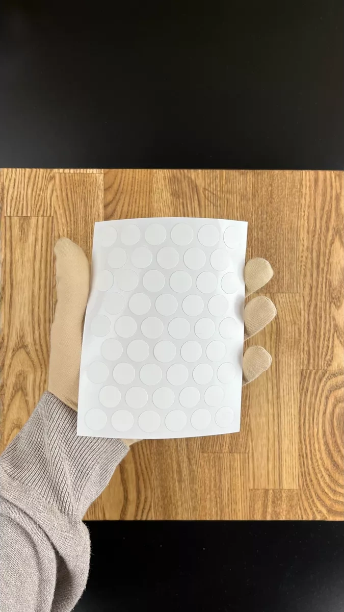 Mebel'naa Furnitura Mystery Mobilya İçin Kendinden Yapışkanlı Tıpa D-14 Mm 50 Adet 231990718 Beyaz