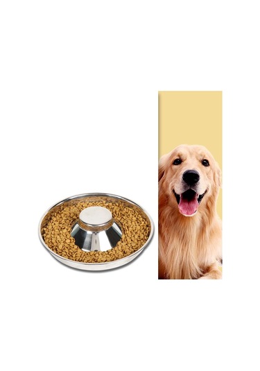 Sones Pet Köpek Mama Kasesi Köpek Mama Kasesi Paslanmaz Çelik Yavaş Yemek Kasesi Pet Malzemeleri