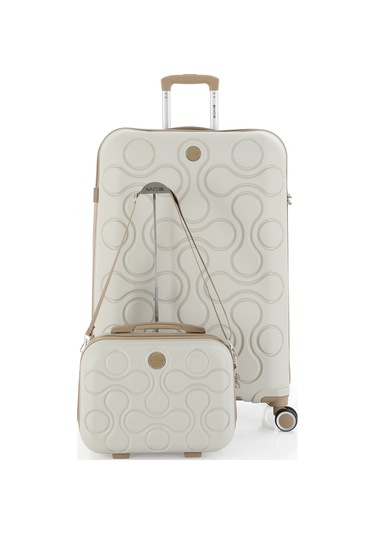 Mçs Polipropilen 2li Valiz Seti Büyük & Makyaj V376 S23sy1000047-set 00421 2'li Set Çok Renkli