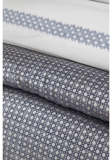 Apricitas Home Safran İndigo %100 Pamuk Nevresim Takımı, Battaniye Ve Yatak Örtüsü Seti