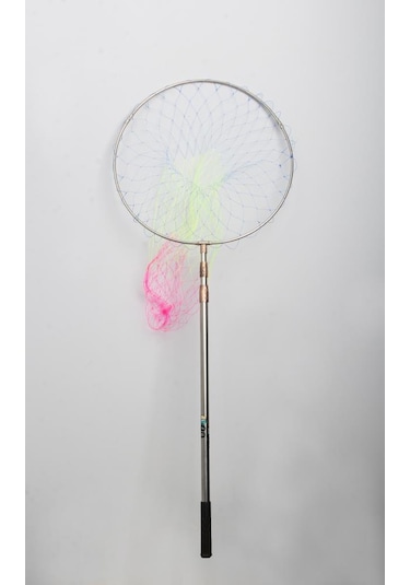 Powerex Paslanmaz Çelik Krom Geniş Göz Misina 50 CM Çap 190 CM Sap