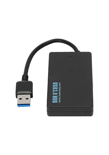 Yaozixa Usb 3.0 4 Portlu Hub - 5gbps Hızlı Veri Transferi, Sıcak Dağıtımı İyi, Windows/mac/linux Uyumlu, Plug & Play, Siyah