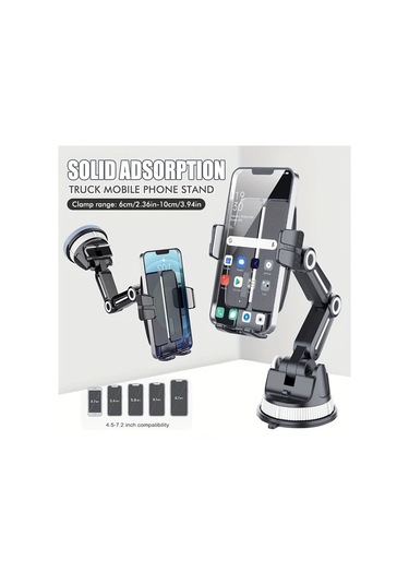 Gateesat Güçlü Emişli Araç Telefon Tutucu Ayarlanabilir Kol Ve Döner Taban