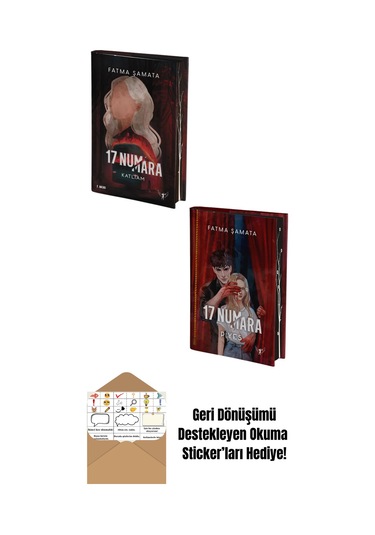 17 Numara Katliam + 17 Numara Piyes 2 Kitap Set Ciltli + Okuma Sticker'ları