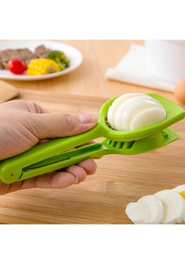 Yumurta Ve Meyveleri Kesmek İçin Elde Taşınabilir Yumurta Kesici Yeşil Diğer