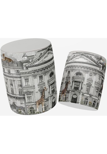 Zoo Design Puf Kumaşı Süettir. Uluslararası Solmama Sertifikasına Sahiptir. Çok Renkli