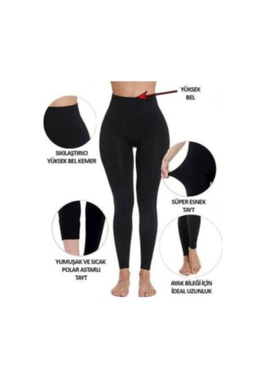 Kadın Siyah Orjinal Inceltici Korse Tayt SiYAH