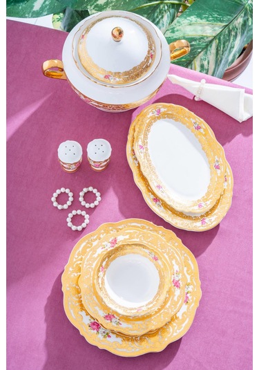 Madeline 12 Kişilik 60 Parça Porselen Yemek Takımı