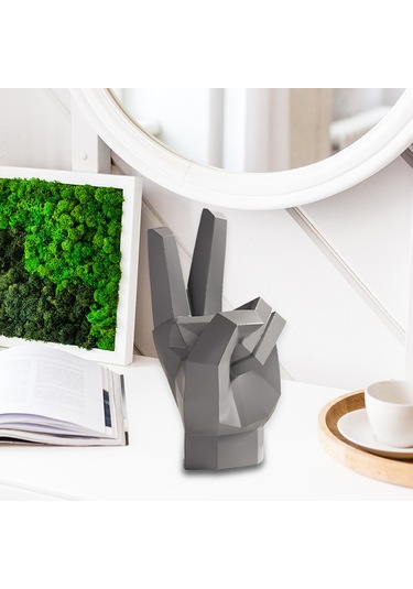 Suntek El Heykeli Soyut Sanat Parmak Heykel Dekor Raf Tv Stil-c