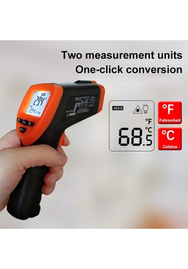 Sones Dt-8380 Kızılötesi Termometre, Sıcaklık Aralığı: -50 - 550 Santigrat Derece, Mesafe Aralığı: 35cm