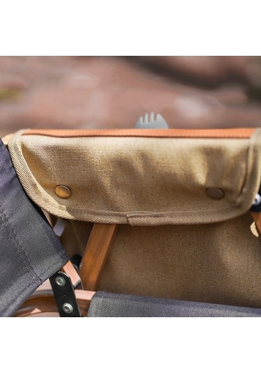 Novahub Kampanya Çok Cepli Sandalye Askılı Organizeri - Pratik Saklama Çantası 31x23 Cm Kum Kum