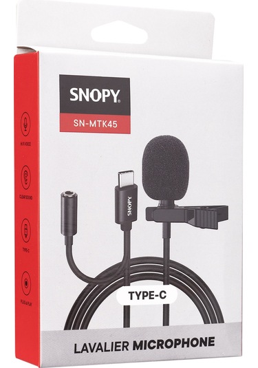 Snopy SN-MTK45 TypeC Yaka Mikrofonu