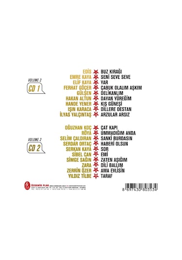 Yıldız Tilbe'nin - Yıldızlı Şarkıları Vol 2 2 CD