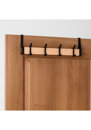 Nwood N-as 01 Masif Ahşap Organik Kapı Arkası Elbise Askısı Ahşap