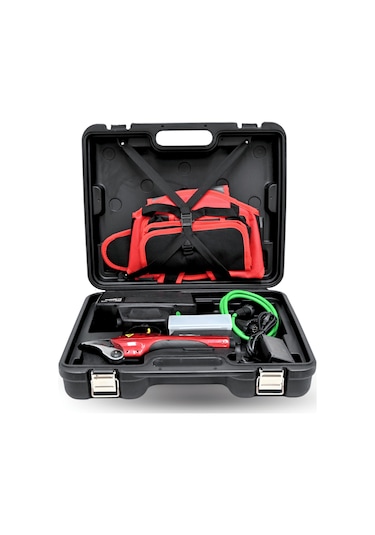 Adaptörlü Bağ Dal Budama Makası 50mm Kesme Çelik Bıçaklı Çantalı Budama Makası