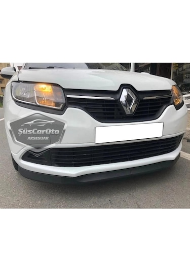 Renault Symbol 2013-2020 Uyumlu Üniversal Astra H Lip Esnek Ön Lip 2 Parça Tampon Altı Dil Karlık Ön Ek 00 Şüscaroto Aksesuar
