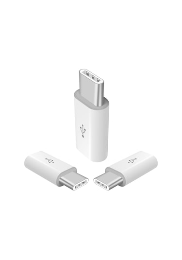 Micro Usb Type C Çevirici Type-C Dönüştürücü Otg Adaptör 3'Lü