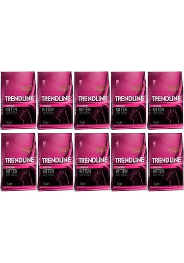 Trendline Kitten Tavuklu Yavru Kedi Maması 10 x 1 KG