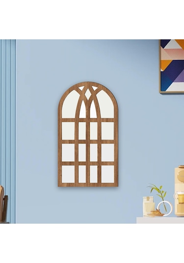 Suntek Kemerli Bölmesi Ayna Duvara Monte Dekoratif Akrilik Camı Kahverengi