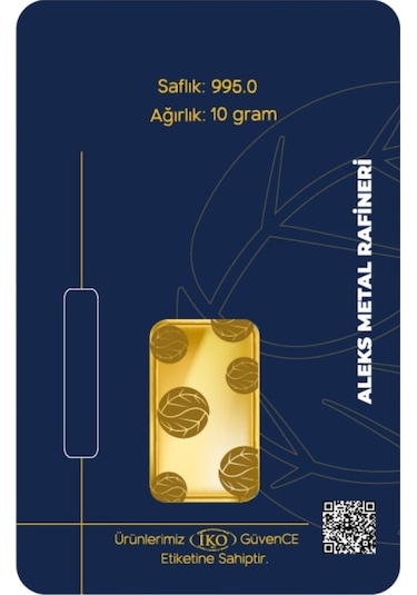 Agakulche 10 Gr 995 24 Ayar Amr Külçe Altın