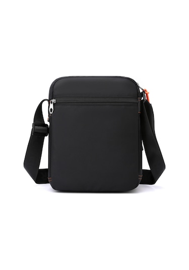 Tenfowee Erkekler İçin Pratik Nylon Askılı Çanta - Gri, Ayarlanabilir Kayışlı, Bölmeli Bölmelerle Günlük Kullanıma Uygun 21x8x26cm