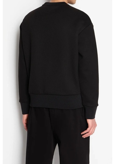 Erkek Bisiklet Yaka Sweatshirt-siyah Siyah