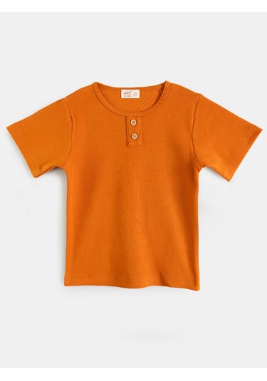 Aysbebe Erkek Çocuk Şortlu Kaşkorse Takım Kısa Kollu Kiremit