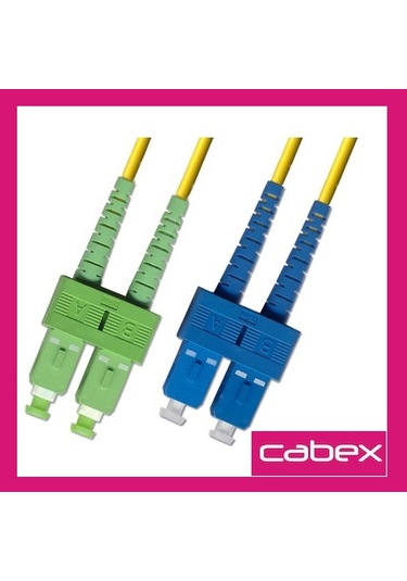 Cabex - Sc/Apc 'Den Sc/Apc 'Ye Dublex Fiber Optik Patchcord 5 Mt