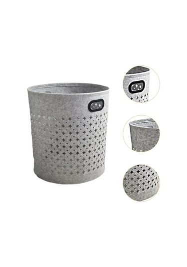Pazly Suntek Taşınabilir Çamaşır Sepeti - Banyo, Mutfak, Ev Kullanımı, Açık Gri Açık Gri