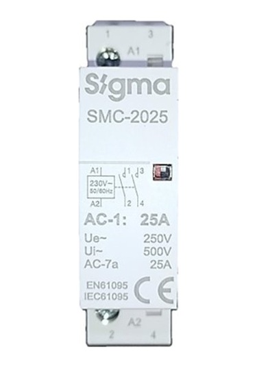 Sigma Smc-2025-2No 25 Amper Sessiz Kontaktör