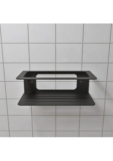 Hvngroup Metal Banyo Şampuanlık Askısı, Duş Rafı Siyah