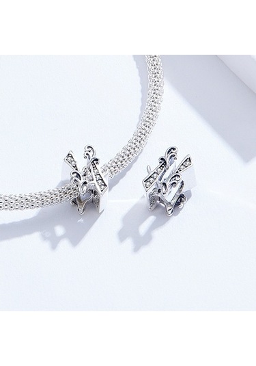 Fastbuy S925 Ayar Gümüş Rölyef Numara Boncuk Seti, 0-9 Numaralı, 4 Renk, Dıy Kolye & Bilezik Çok Renkli