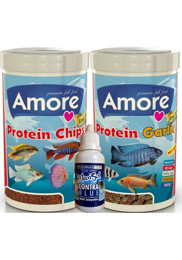 Protein-50 Red Algae 250ml + Protein-48 Garlic 250ml Balık Yemi
